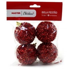 BOLA FESTAO 5CM C/4 WF664