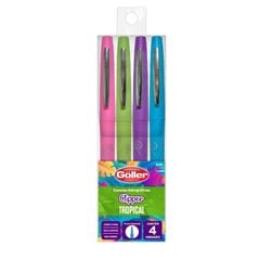 CANETA GOLLER CLIPER 4P TROPICAL G1494