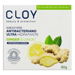 SABONETE CLOY 80G HIDRAT GINGER/LEMON