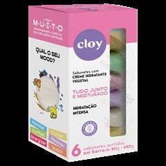 SABONETE CLOY 80G HIDRAT 6P SORTIDO