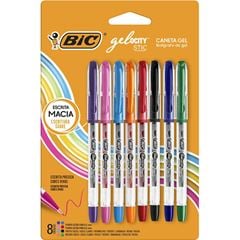 CANETA BIC GEL GELOCITY STIC 8P 522239