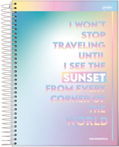 CADERNO CD HOLOGRAF 10X1 160F 71143