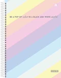 CADERNO CD CRISTALES 15X1 240F 10768
