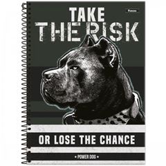 CADERNO CD POWER DOG 10X1 160F 8195