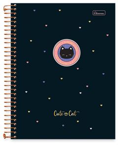 CADERNO CD UNIV CUTE CAT 20X1 320F 0723015