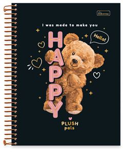 CADERNO CD UNIV PLUSH PALS 10X1 160F 0845002