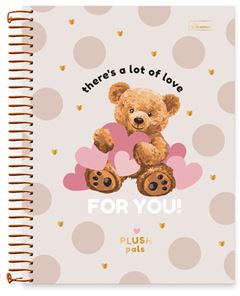 CADERNO CD UNIV PLUSH PALS 10X1 160F 0845002