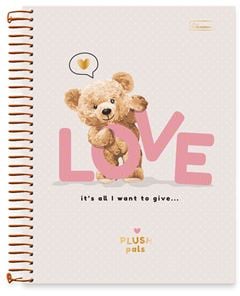 CADERNO CD UNIV PLUSH PALS 10X1 160F 0845002