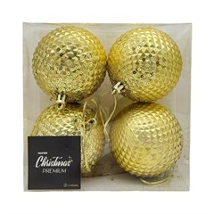 BOLA NAT TEXT 8CM C/4 DR KX2347