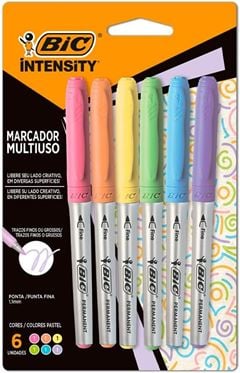 CANETA BIC PASTEL 6P 524343 (FL)