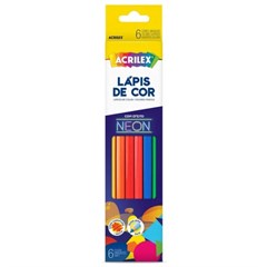 LAPIS COR ACRILEX 6C NEON 9646