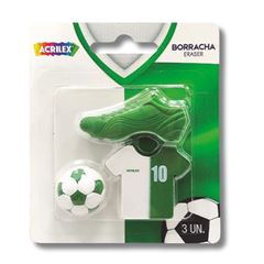 BORRACHA FUTEBOL VD/BCO 21962