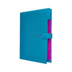 PASTA SANFONA A4 C/5 DV NEON AZ 202530