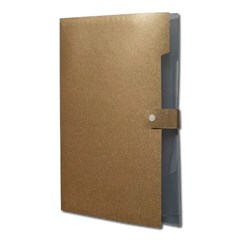 PASTA SANFONA A4 C/5DV OURO 202427