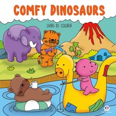 Livro Colorir Comfy Dinosaurs 4839