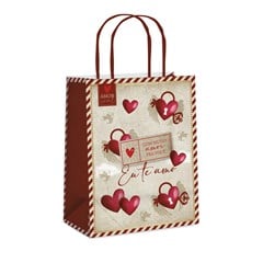 SACOLA PAP 21,5X15 AMOR REAL 14002115