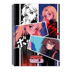 CADERNO CD MAXIGIRLS 15X1 210F 4722
