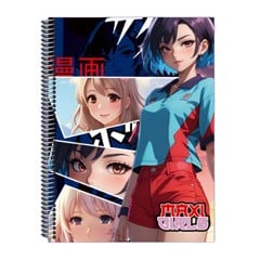 CADERNO CD MAXIGIRLS 20X1 280F 4739