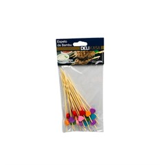 Espeto Bambu 20p Coracao 27268