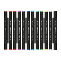 MARCADOR DUAL TIP CARBON LINE 12C 10175