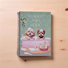 CADERNO CD FURFRIENDS 1X1 80F 7057
