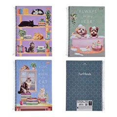 CADERNO CD FURFRIENDS 1X1 80F 7057