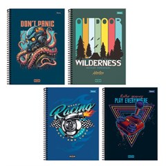 Caderno Cd High Masc 1x1 80f 7156