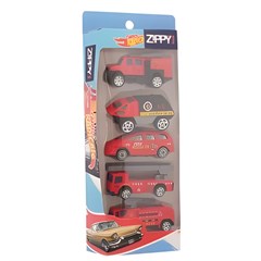 KIT CARRINHO DIE CAST 5P BOMBEIR CT25154