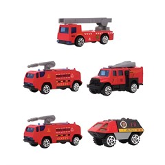 KIT CARRINHO DIE CAST 5P BOMBEIR CT25154