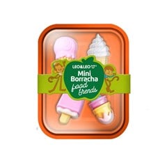BORRACHA MINI FOOD TRENDS 4P 10195