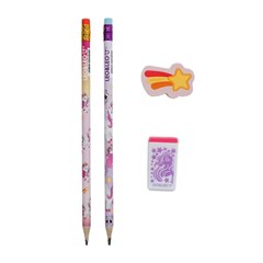 KIT LAPIS HB UNICORNIO 4P 10544