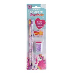 KIT LAPIS HB UNICORNIO 4P 10544