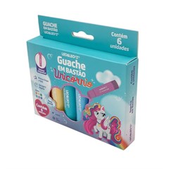 TINTA GUACHE BASTAO UNICORNIO 6C PASTEL 10600