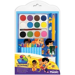 LIVRO MINIKIT AQUARELA 3 PALAVRIN 2187