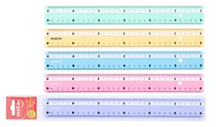 REGUA MOLIN 30CM PASTEL 11039