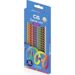 LAPIS COR CIS SPIRO GRIP 12C 58416