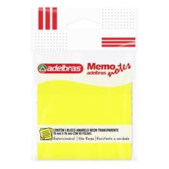 BLOCO ADELB MEM NOT 76X76 AM NEON 7091