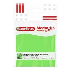 BLOCO ADELB MEM NOT 76X76 VD NEON 7084