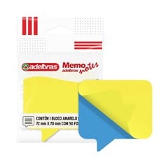 BLOCO ADELB MEM NOT 72X70 AM/AZ NEON 7046
