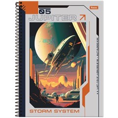 CADERNO CD SPACEFLY 1X1 80F 8277
