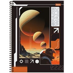 CADERNO CD SPACEFLY 1X1 80F 8277