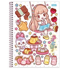 CADERNO CD DOLL 10X1 160F 8289