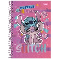 CADERNO 1/8 CD STITCH 80F 6565