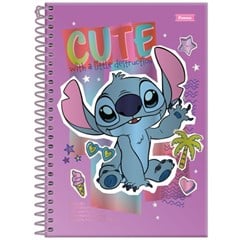 CADERNO 1/8 CD STITCH 80F 6565