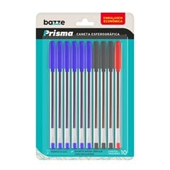 CANETA ESF BAZZE PRISMA 1.0 10P 913388