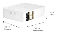 ORGANIZADOR C/TP FLY 49X35X12 BCO 4552