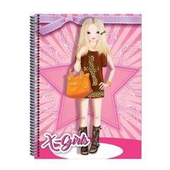 CADERNO CD X-GIRL 10X1 140F 28