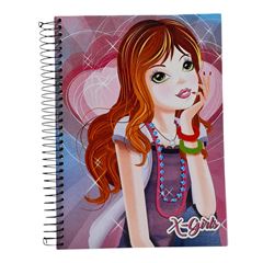 CADERNO CD X-GIRL 15X1 210F 30