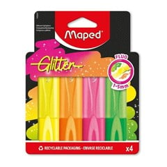 MARCA TEXTO FLUOPEPS GLITT NEON 4C 740247