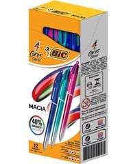 CANETA BIC 4COR SMOOTH 12P 525682